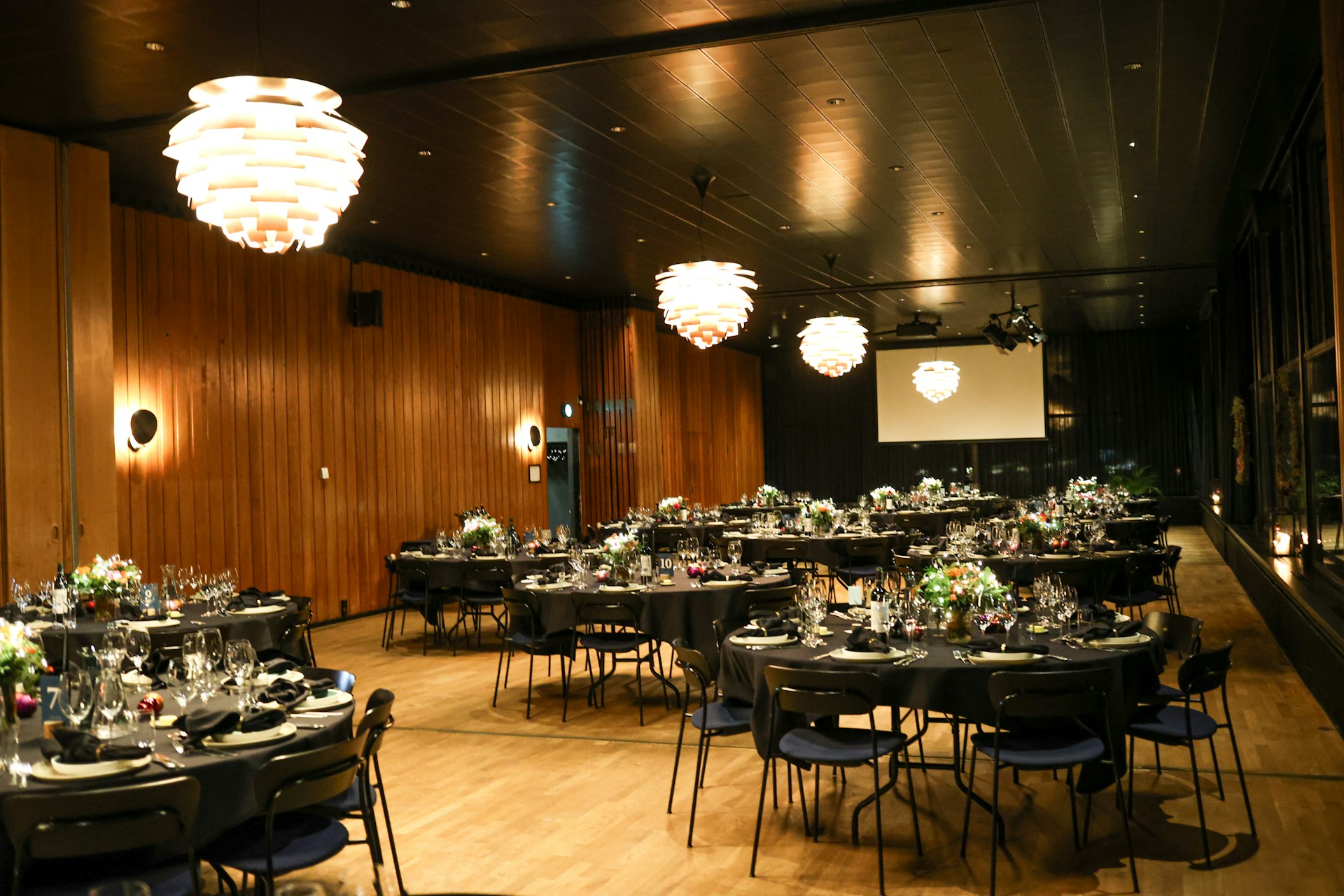 Events hall setup